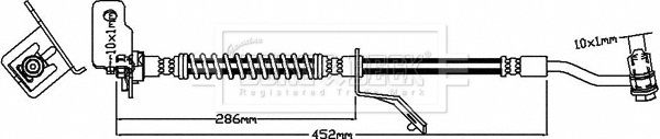 BORG & BECK Тормозной шланг BBH8032